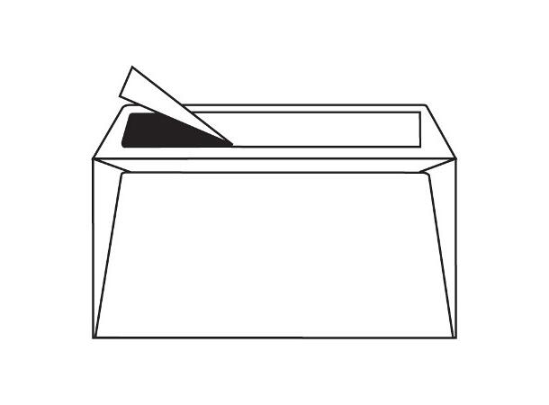 Konvolutt SOBER C5 mappe SKD 162x229 mm vindu nr 16. 